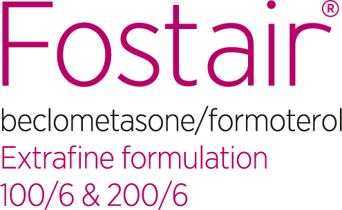 Fostair® (beclomethasone/formoterol) - product logo