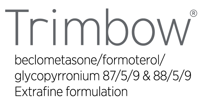 Trimbow® (beclometasone/formoterol/glycopyrronium) - product logo