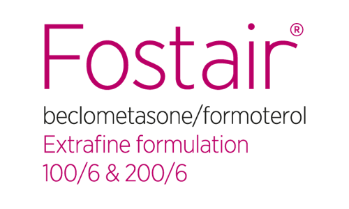 Fostair® (Beclometasone/Formoterol) Extrafine formulation - product logo