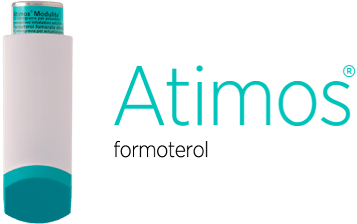Atimos® (formoterol) Modulite pMDI - inhaler logo