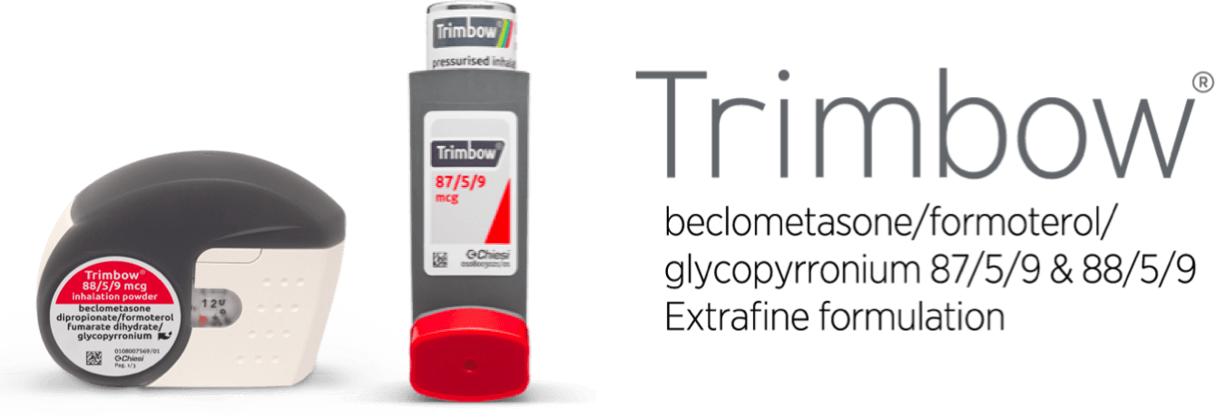 Trimbow® (beclometasone/formoterol/glycopyrroniu m) pMDI 87/5/9 & Trimbow® NEXThaler 88/5/9 DPI - inhaler logos