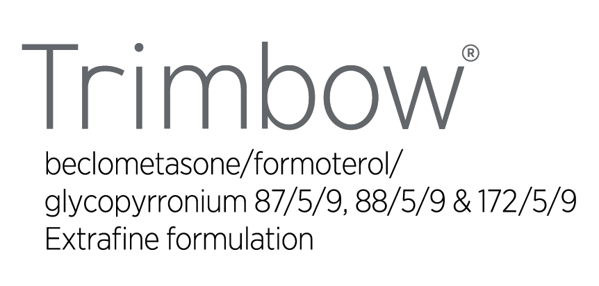 Trimbow® (beclometasone/formoterol/glycopyrronium) - product logo