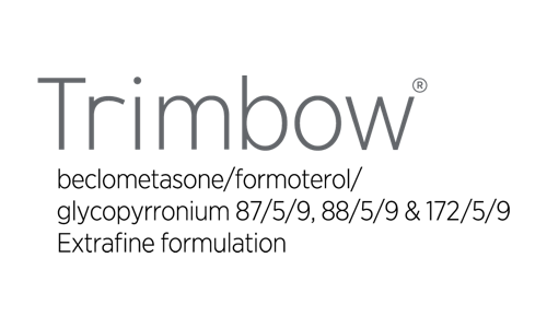 Trimbow® (beclometasone/formoterol/glycopyrronium) - product logo